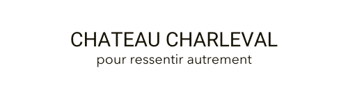 Logo chateau charleval - pour ressentir autrement dark