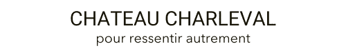 Logo chateau charleval - pour ressentir autrement dark